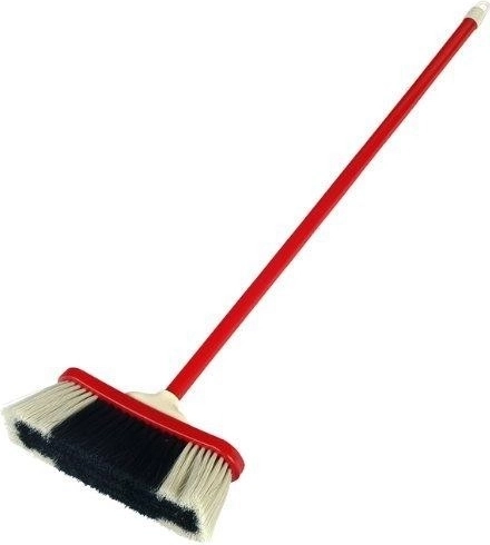 Classic Black and White Broom