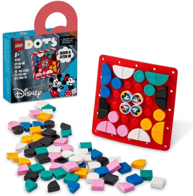 LEGO® DOTS 41963 Uzšuve ar peli Mikipeli un Minniju