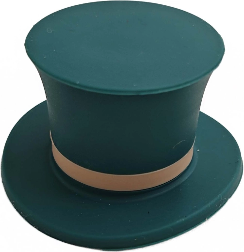 Hat-shaped silicone bottle stopper, 2 colors