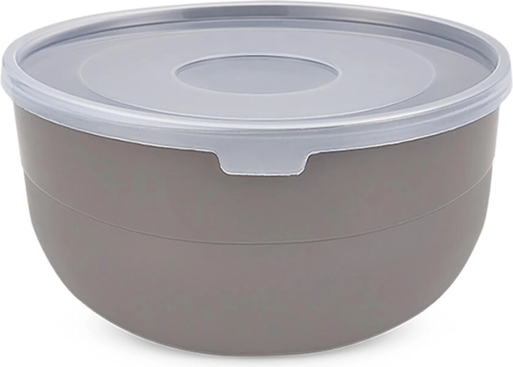 Soup bowl with lid 16.5 cm, plastic, mixed colors