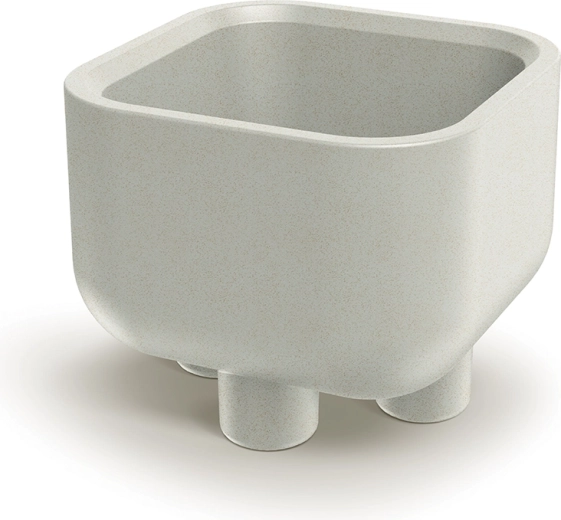 Puķu pods ar kājiņām Molta Square 48 cm smilšu krāsā