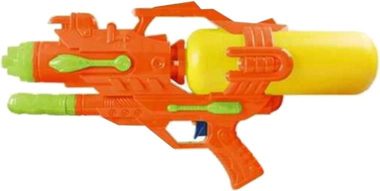 Liela ūdens pistole 45 cm ar pumpīti, oranža – 1 gab.
