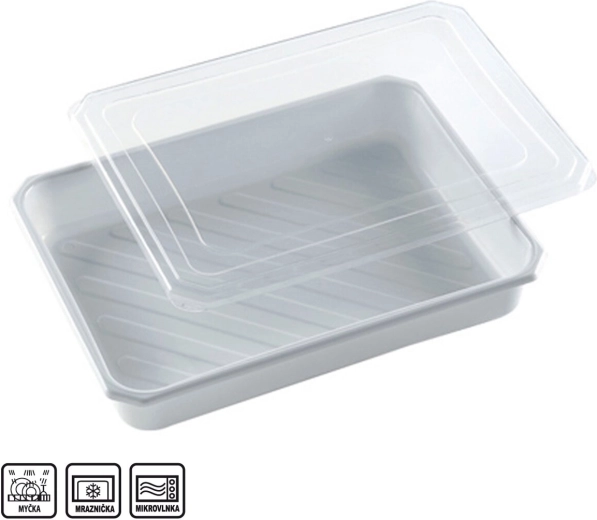 UH plastmasas taisnstūra kārba 4 l