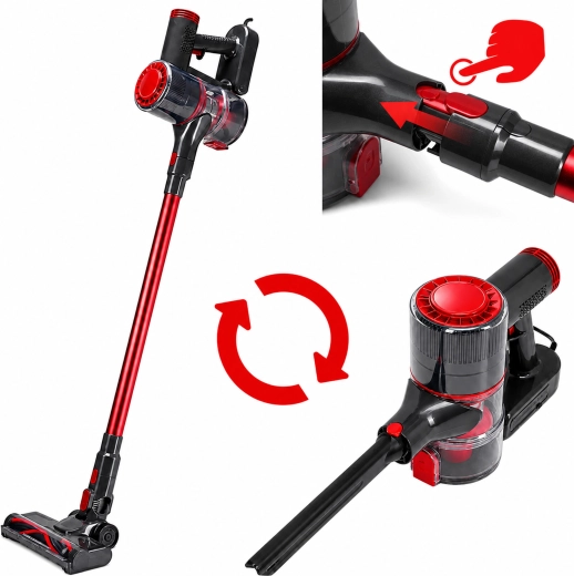 2-in-1: stick and handheld vacuum cleaner