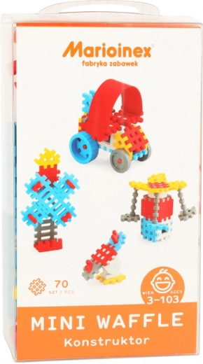 Konstruktora klucīši Mini Wafle 70 gab. zēniem Marioinex