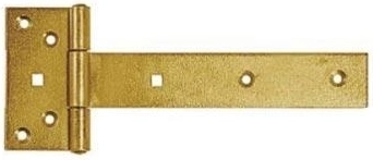 Yellow zinc-plated gate hinge 300 × 45 × 90 × 35 × 3 mm