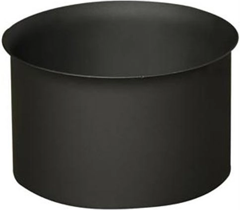 Flue wall sleeve 120 mm, thickness 1.5 mm, black