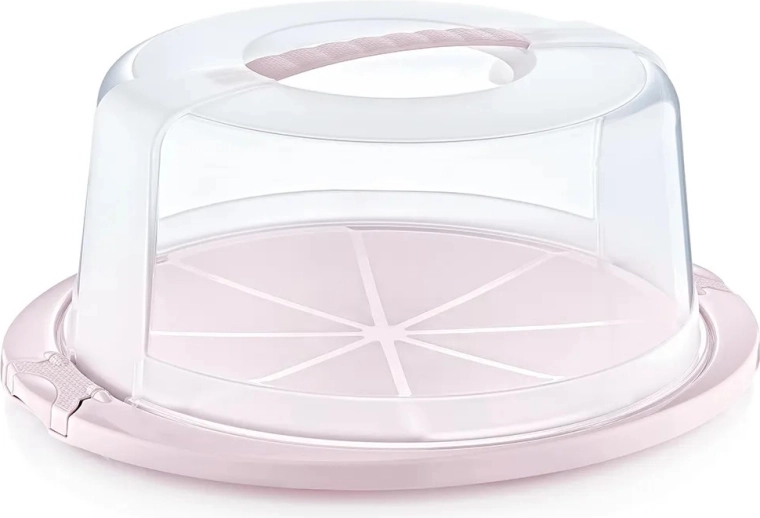 Apaļa tortes kaste Nordic Pink 33,5 × 38 × 17 cm