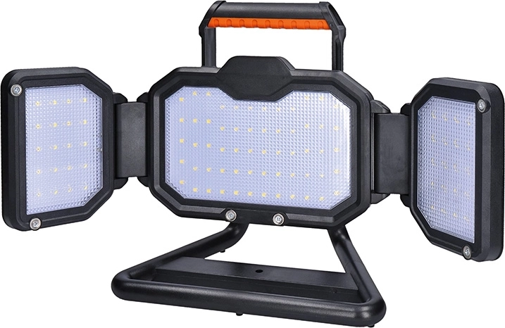 Solight pārnēsājams uzlādējams LED prožektors 30 W 3000 lm oranži-melns