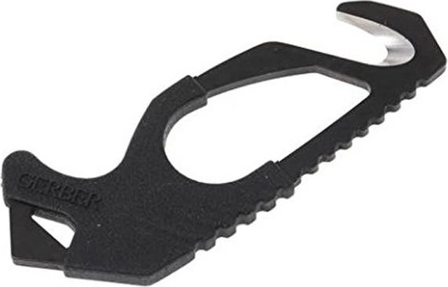 Gerber seatbelt cutter with glass breaker tip, black