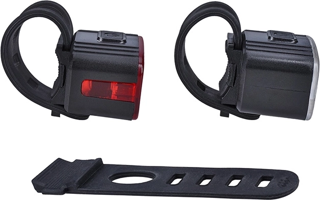 Rear red light with steady and flashing modes