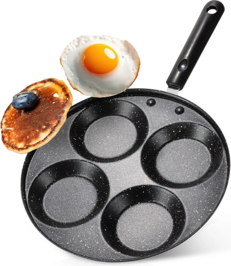 Granitpārklājuma pannu olām ar 4 atverēm BASIC LINE 24 cm