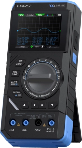 Fnirsi dst-210 rokas digitālais multimetrs 3 vienā ar osciloskopu un signāla ģeneratoru