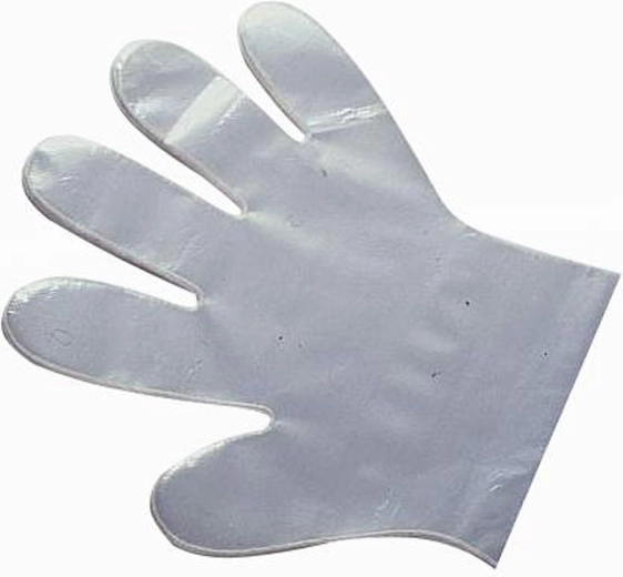 Vienreizlietojamie caurspīdīgie plastmasas cimdi TORO, 50 gab.