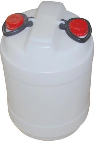 Plastmasas 50 l divkaklu muca, balta