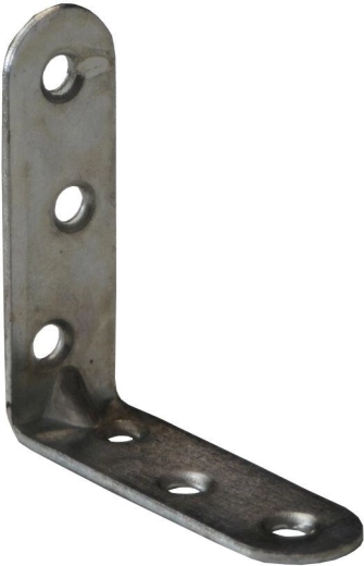 Montāžas leņķis ar reljefu 60 × 18 × 2 mm, balti cinkots, 15 gab.
