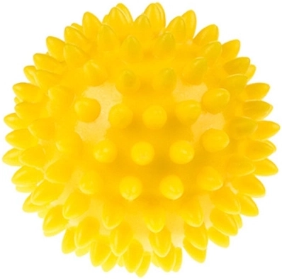 Physio rehabilitation massage spiky ball 6.6 cm yellow - 1 piece