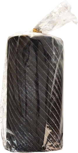 Melna cilindriska svece Caro 7 × 14 cm