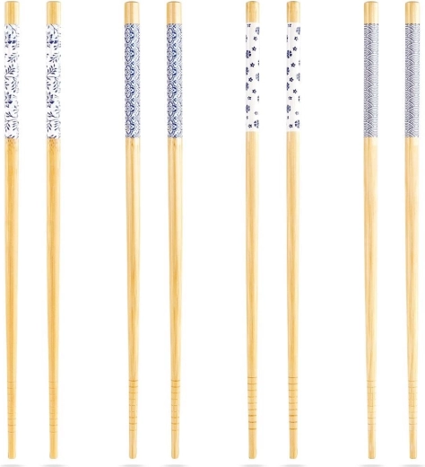 Bamboo sushi chopsticks 24 cm, set of 8