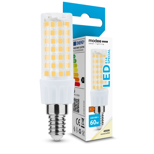Modee Lighting LED keramikas spuldze E14 6 W 4000 K, 600 lm