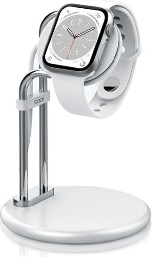 Alumīnija statīvs Apple Watch uzlādei – sudraba krāsā