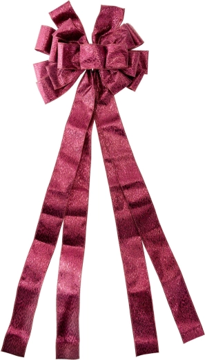 Ziemassvētku bante eglītes galotnei bordo krāsā 130 × 33 cm