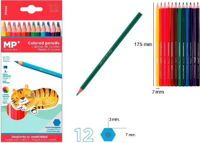 Colored Pencils 12 Colors MP