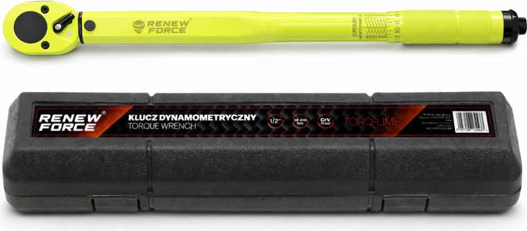 RENEW FORCE 1/2" Torque Wrench 28–210 Nm with Set