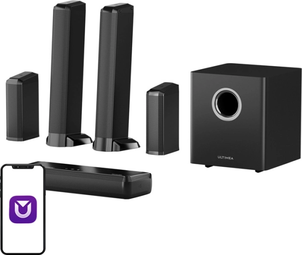 Ultimea Apollo S90 9.1 skaņas josla ar Dolby Atmos un RGB apgaismojumu