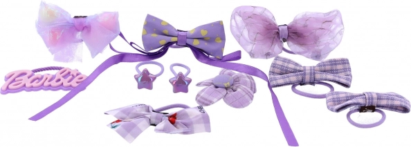 Matu aksesuāru komplekts – violeta BARBIE kolekcija, 10 gab.