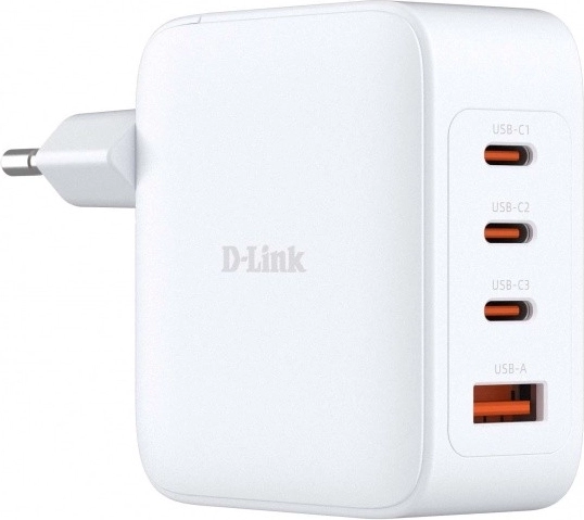 GaN 100 W Charger with 3× USB‑C and 1× USB‑A