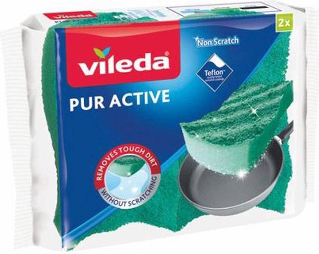 Vidēja izmēra sūklītis Vileda Pur Active 2 gab.