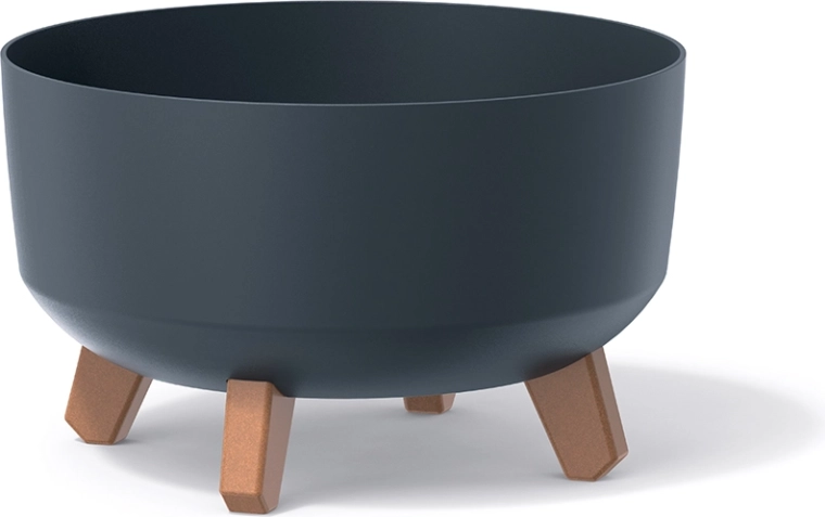 Puķu pods uz kājiņām Gracia Low 28,5 cm – antracīts