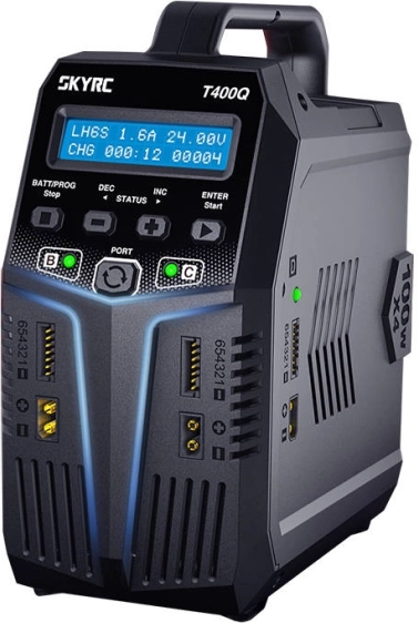 Four-channel smart charger SKYRC T400Q 4×100 W