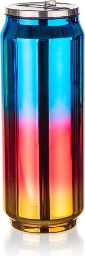 Termokrūze bundžas formā 0,43 l, varavīksnes zilā BE COOL