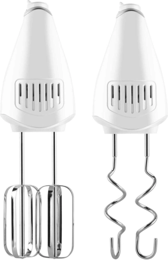 Beaters and dough hooks included