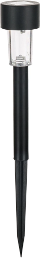 Saules dārza lampa melna 31 cm, 1 LED