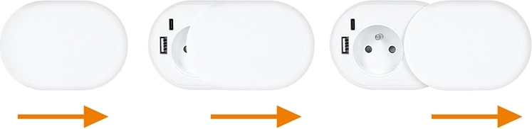 Sliding cover for a clean look and port protection