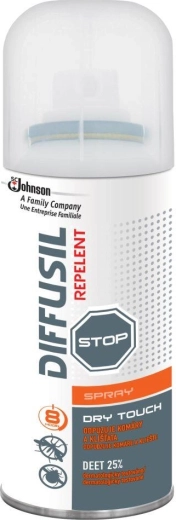 Repelents aerosols ar ilgnoturīgu sauso efektu DIFFUSIL 100 ml