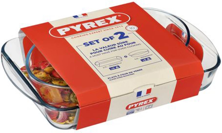 Stikla cepamo trauku komplekts PYREX 2 gab. 2,7 l + 2,2 l