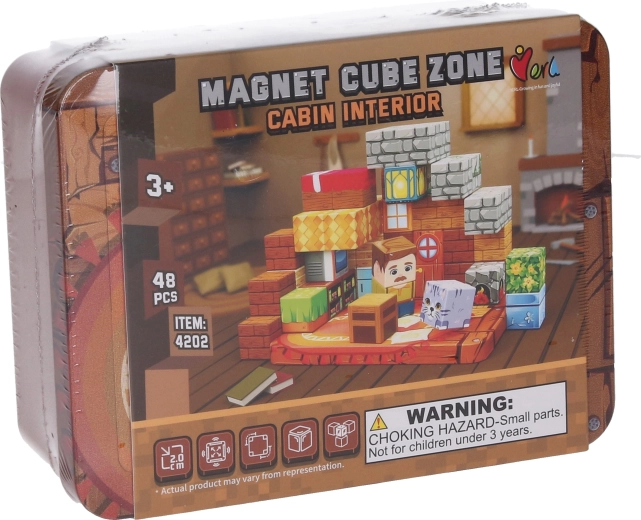 Konstruktors Magnet Cube Zone cabin interior 48 detaļas