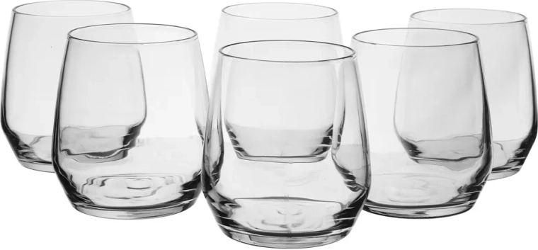 Rubin 6 glāžu komplekts 370 ml