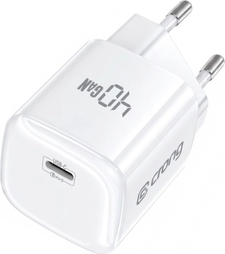 Crong NEO GaN USB‑C Wall Charger 40 W PD 3.2 with AVS