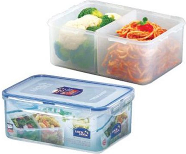 Pārtikas kārba ar 2 nodalījumiem 2,3 l LOCK