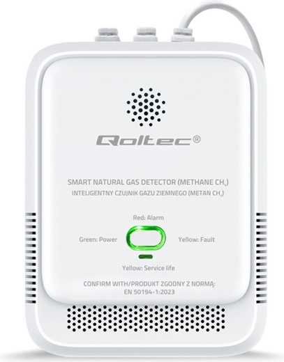 Dabasgāzes (CH4) noplūdes detektors ar 85 dB trauksmi un LED