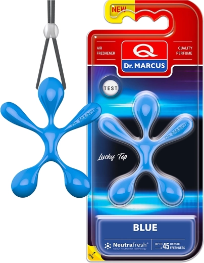 Dr. Marcus Lucky Top Blue car air freshener