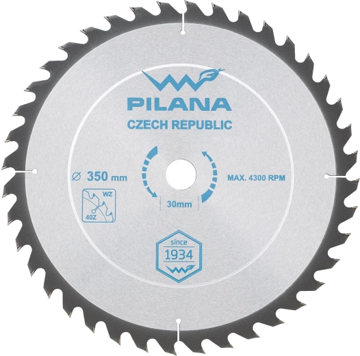 Zāģa disks PILANA SK 5255 WZ 350 × 3,0 × 30, 40 zobi
