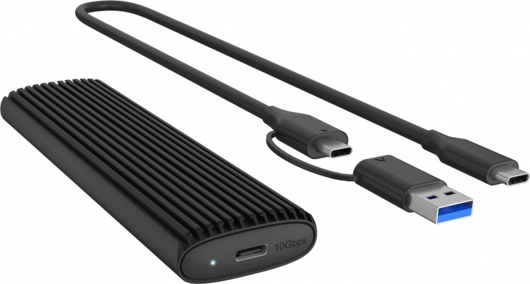 Icy Box IB-1808MCT-CU31 ārējais korpuss M.2 NVMe un SATA SSD diskiem ar USB-C 10 Gb/s