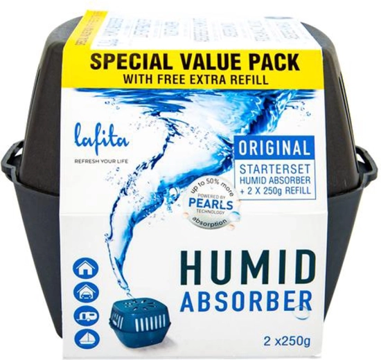 Mitruma absorbētājs LAFITA ar uzpildēm 2×250 g