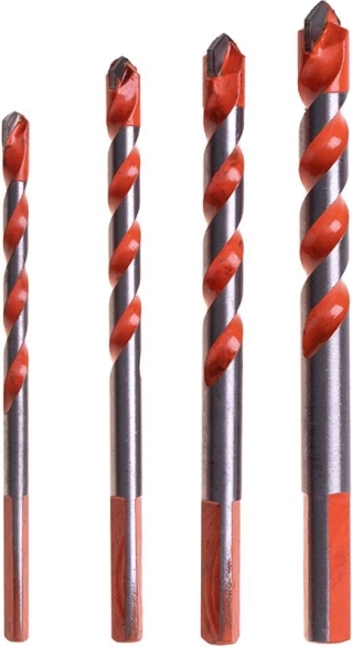 Set of universal drill bits 4 pcs. 6 - 12 mm